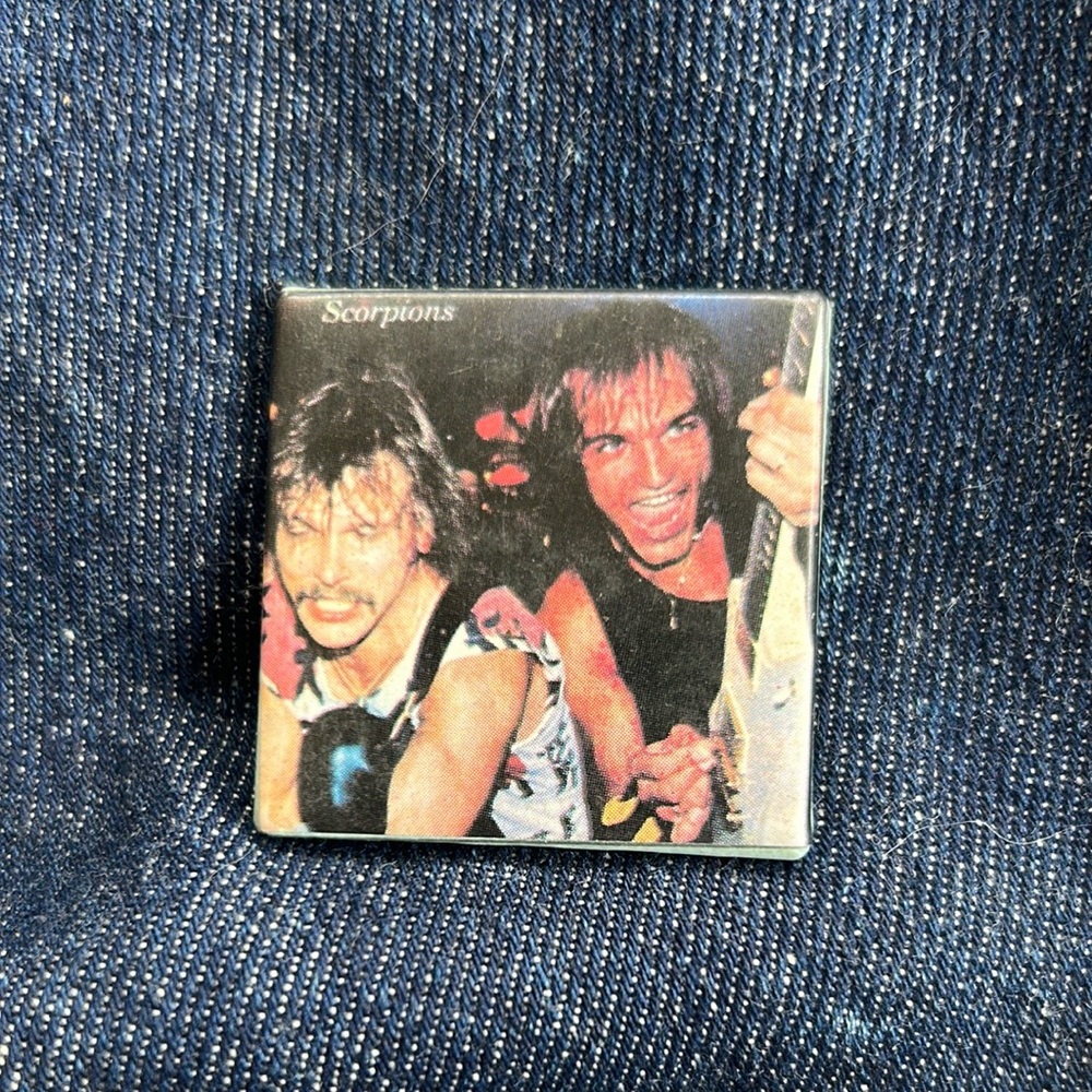 Scorpions Band Pin Authentic 1980’s Pinback Button